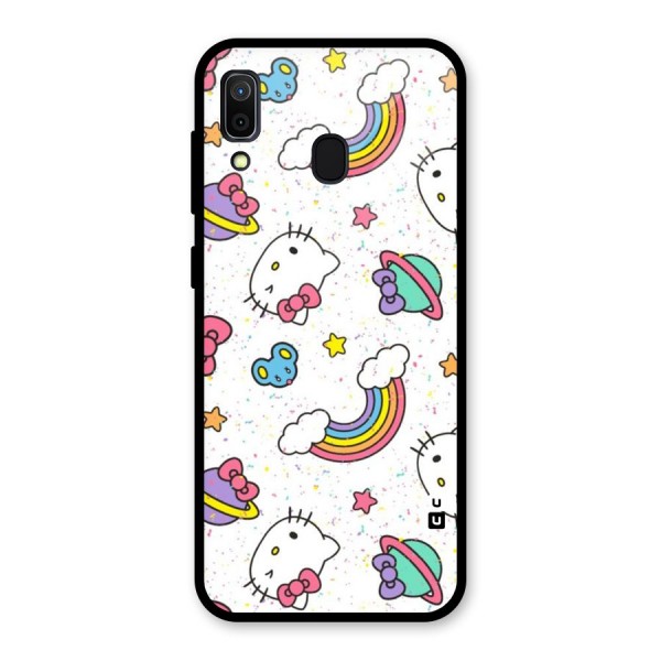 Rainbow Kit Tee Glass Back Case for Galaxy A30