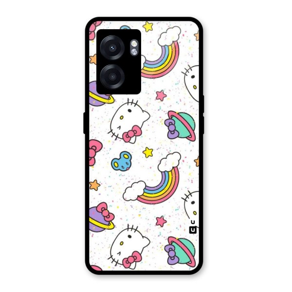 Rainbow Kit Tee Glass Back Case for Oppo K10 (5G)