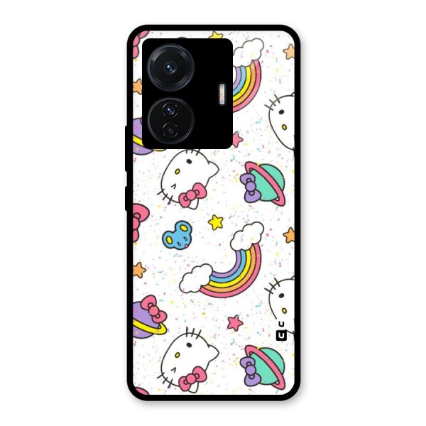 Rainbow Kit Tee Glass Back Case for Vivo T1 Pro