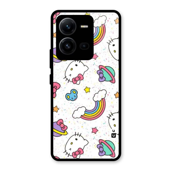 Rainbow Kit Tee Glass Back Case for Vivo V25