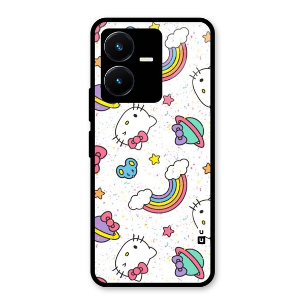 Rainbow Kit Tee Glass Back Case for Vivo Y22