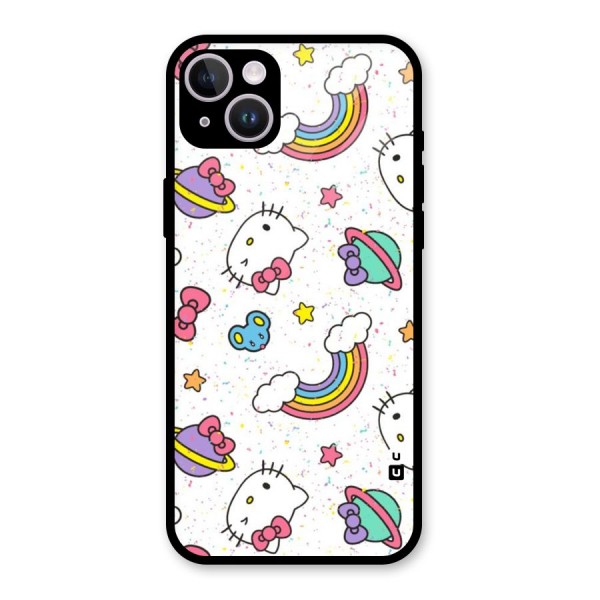 Rainbow Kit Tee Glass Back Case for iPhone 14 Plus