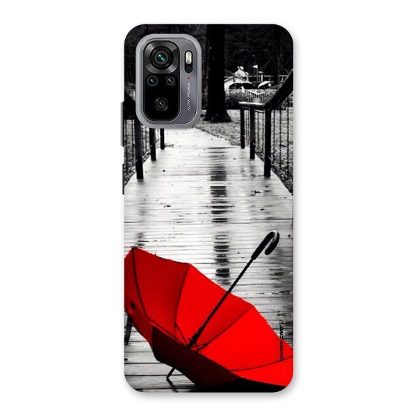 Rainy Red Umbrella Back Case for Redmi Note 10