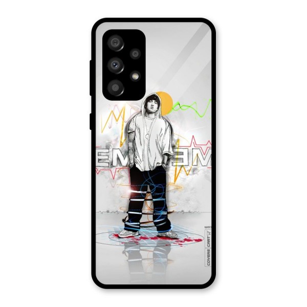 Rap King Eminem Glass Back Case for Galaxy A32