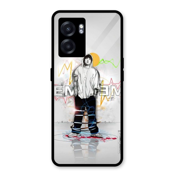 Rap King Eminem Glass Back Case for Oppo K10 (5G)