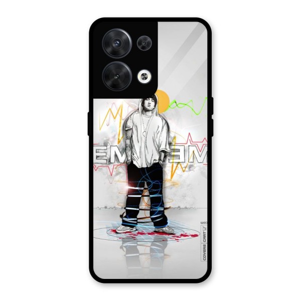 Rap King Eminem Glass Back Case for Oppo Reno8 5G