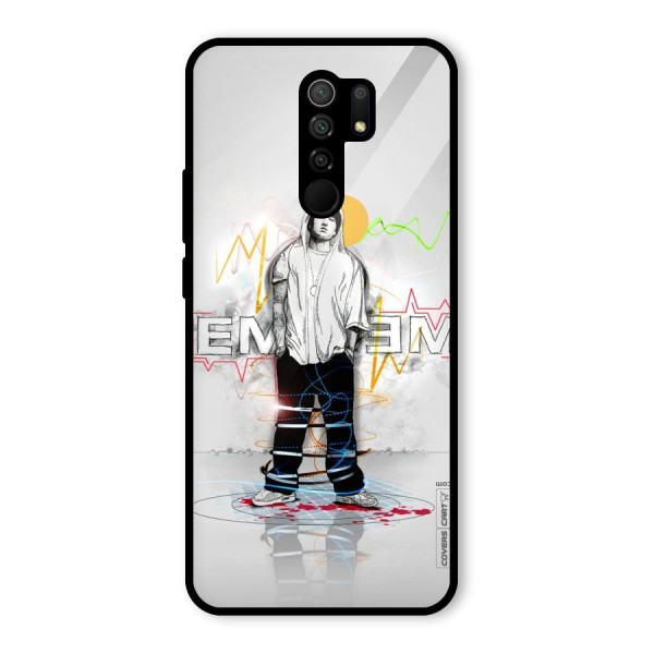 Rap King Eminem Glass Back Case for Redmi 9 Prime