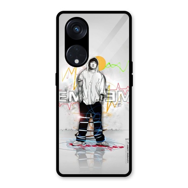 Rap King Eminem Glass Back Case for Reno8 T 5G