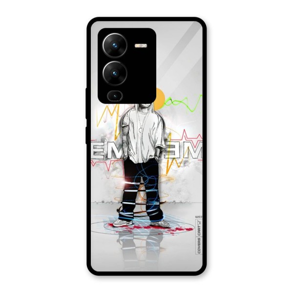 Rap King Eminem Glass Back Case for Vivo V25 Pro