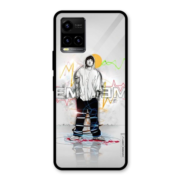 Rap King Eminem Glass Back Case for Vivo Y21 2021