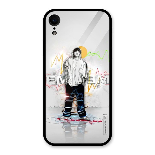 Rap King Eminem Glass Back Case for XR