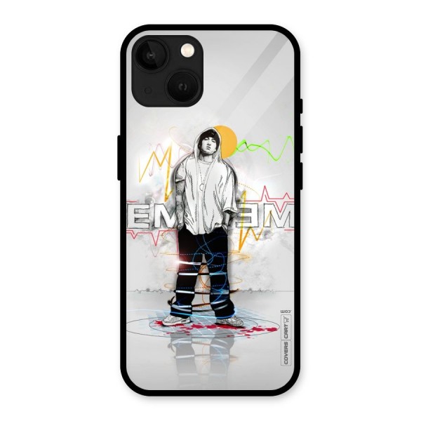 Rap King Eminem Glass Back Case for iPhone 13