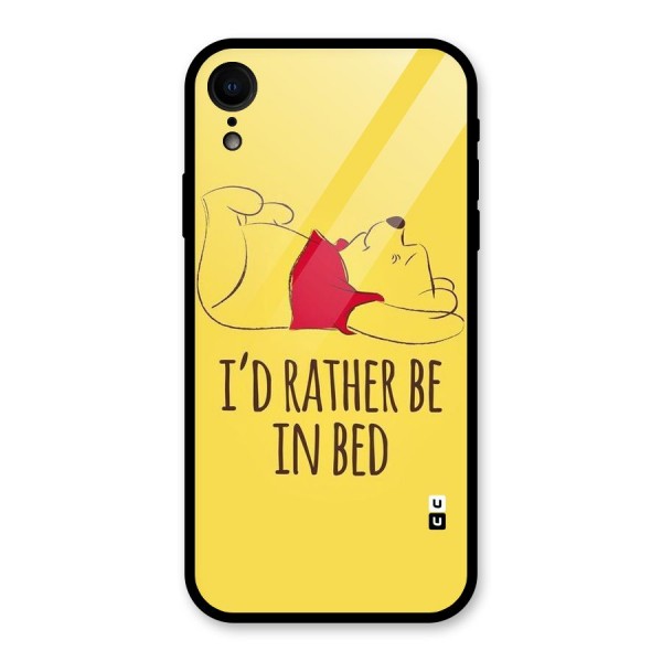 Rather Be In Bed Glass Back Case for XR