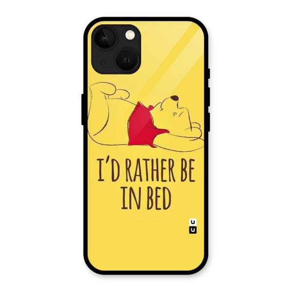 Rather Be In Bed Glass Back Case for iPhone 13