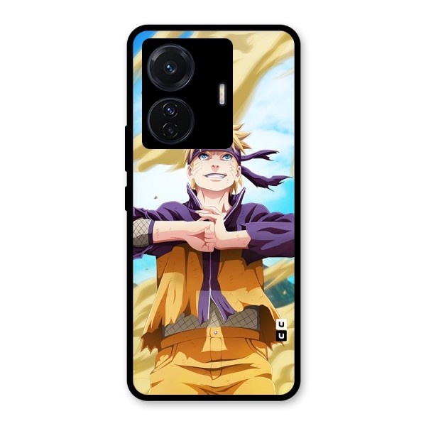 Ready Naruto Glass Back Case for Vivo T1 Pro