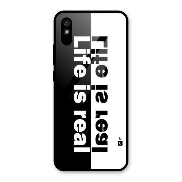 Real Life Glass Back Case for Redmi 9i