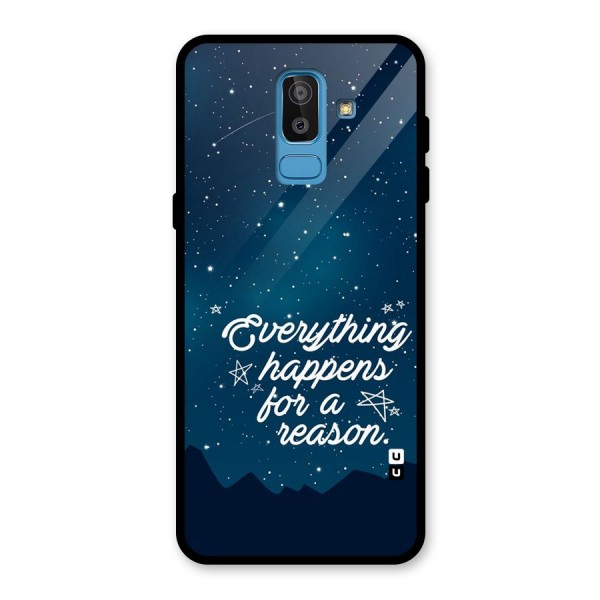 Reason Sky Glass Back Case for Galaxy J8