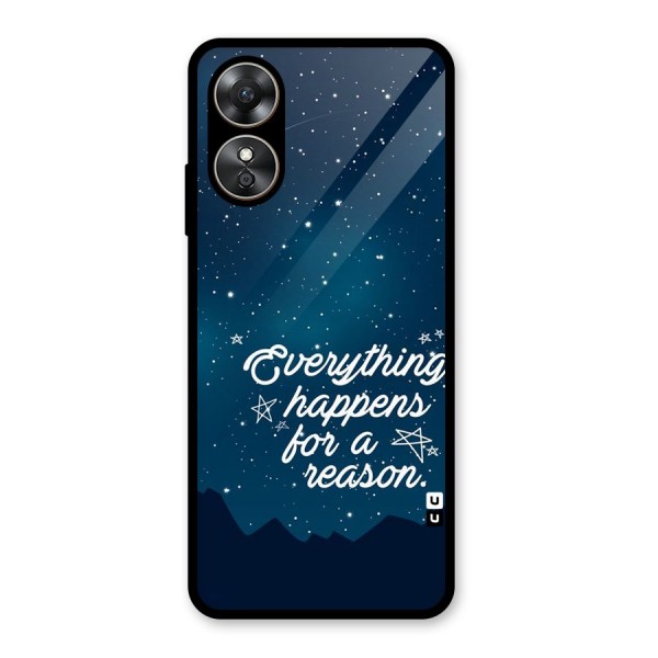 Reason Sky Glass Back Case for Oppo A17