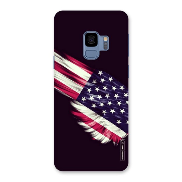 Red And White Stripes Stars Back Case for Galaxy S9