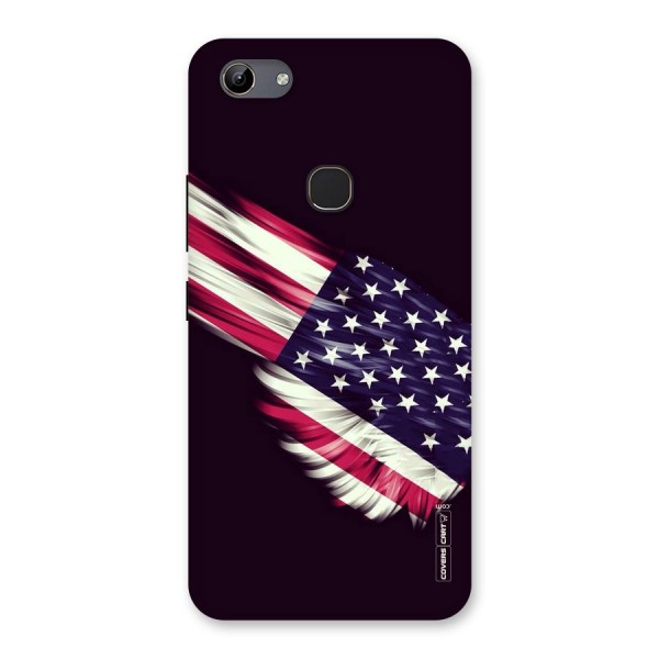 Red And White Stripes Stars Back Case for Vivo Y81