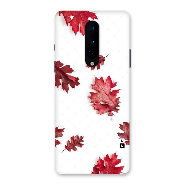 Red Appealing Autumn Leaves Back Case for OnePlus 8