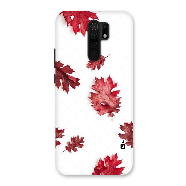 Red Appealing Autumn Leaves Back Case for Poco M2