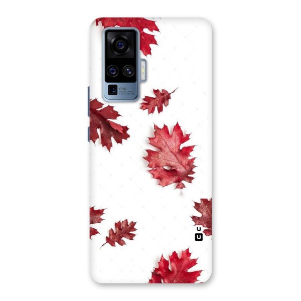 Red Appealing Autumn Leaves Back Case for Vivo X50 Pro