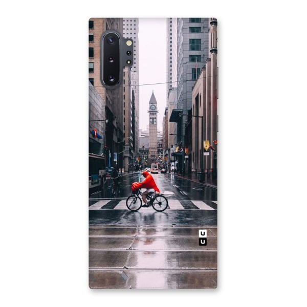 Red Bicycle Street Back Case for Galaxy Note 10 Plus