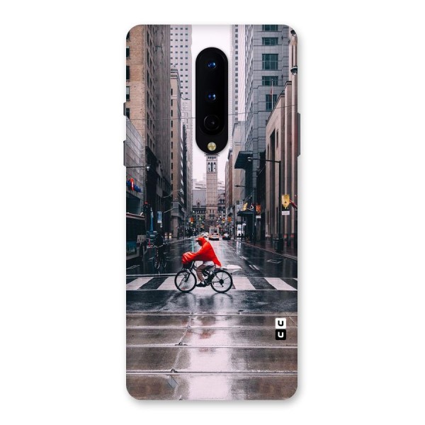 Red Bicycle Street Back Case for OnePlus 8