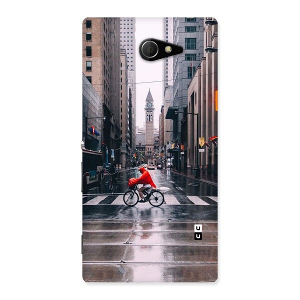 Red Bicycle Street Back Case for Sony Xperia M2