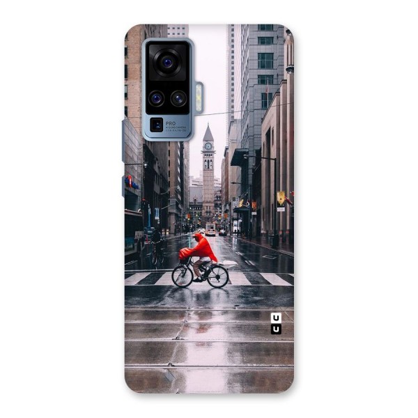 Red Bicycle Street Back Case for Vivo X50 Pro