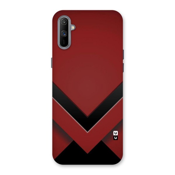 Red Black Fold Back Case for Realme C3