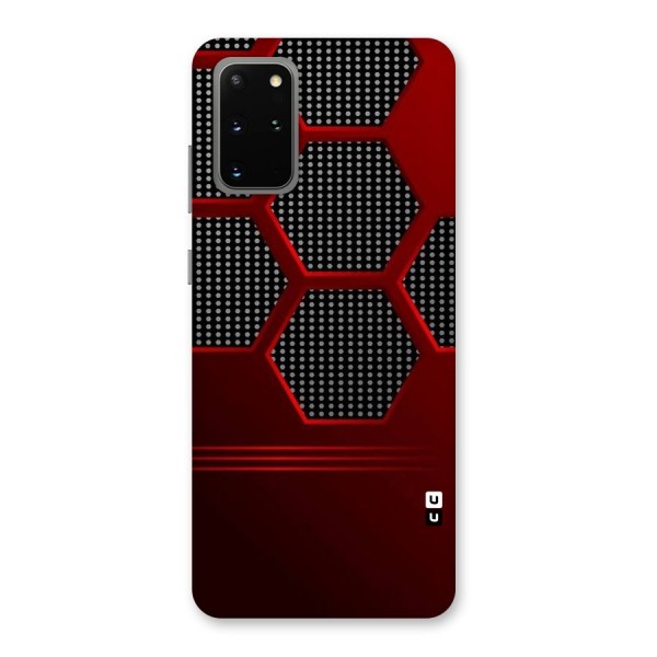 Red Black Hexagons Back Case for Galaxy S20 Plus