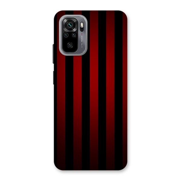 Red Black Stripes Back Case for Redmi Note 10