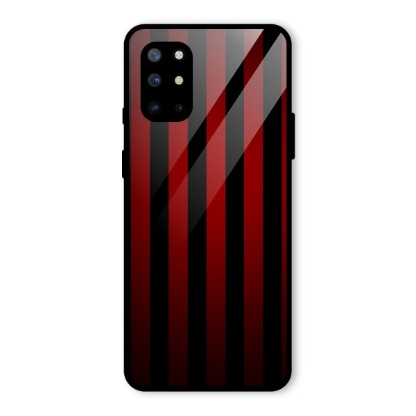 Red Black Stripes Glass Back Case for OnePlus 8T