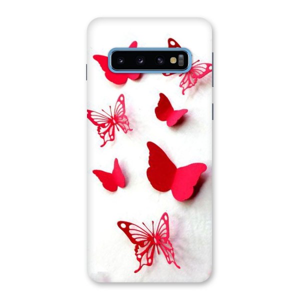 Red Butterflies Back Case for Galaxy S10