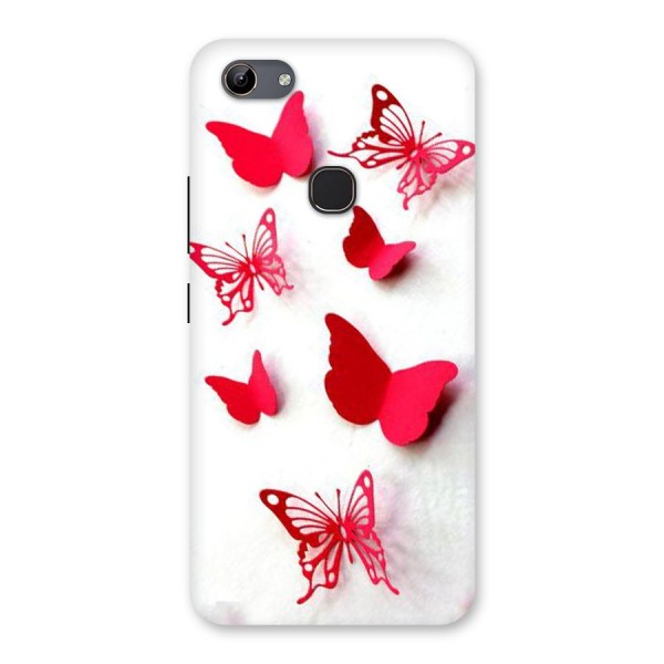 Red Butterflies Back Case for Vivo Y81