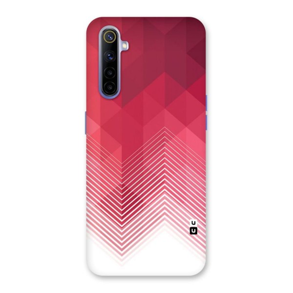 Red Chevron Abstract Back Case for Realme 6