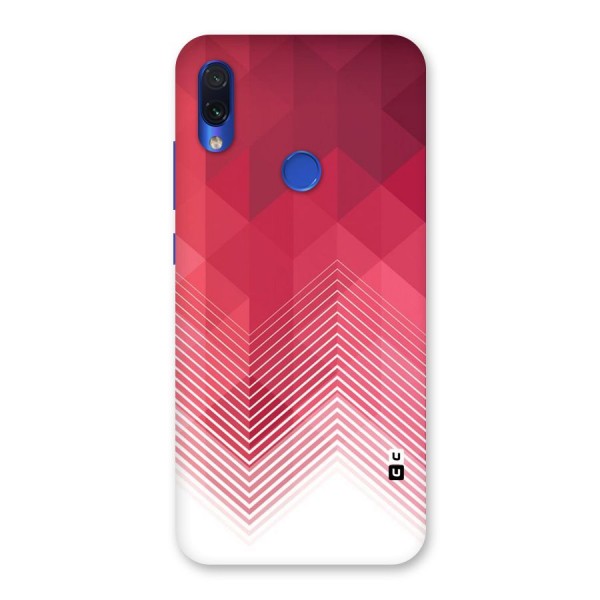 Red Chevron Abstract Back Case for Redmi Note 7