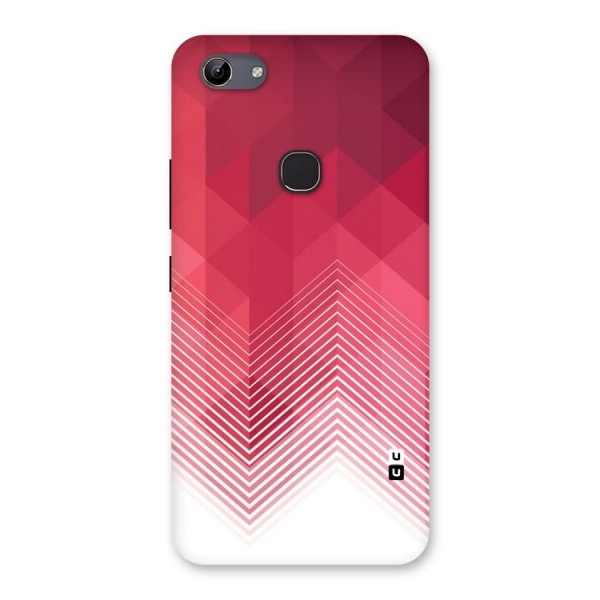 Red Chevron Abstract Back Case for Vivo Y81