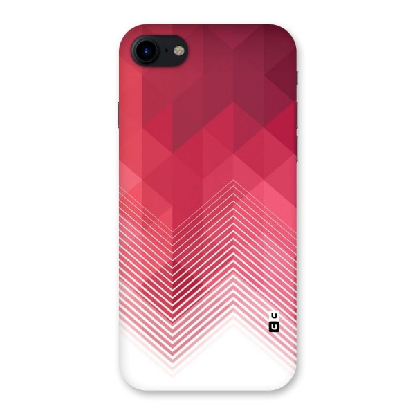 Red Chevron Abstract Back Case for iPhone SE 2020