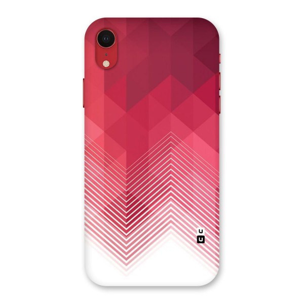 Red Chevron Abstract Back Case for iPhone XR