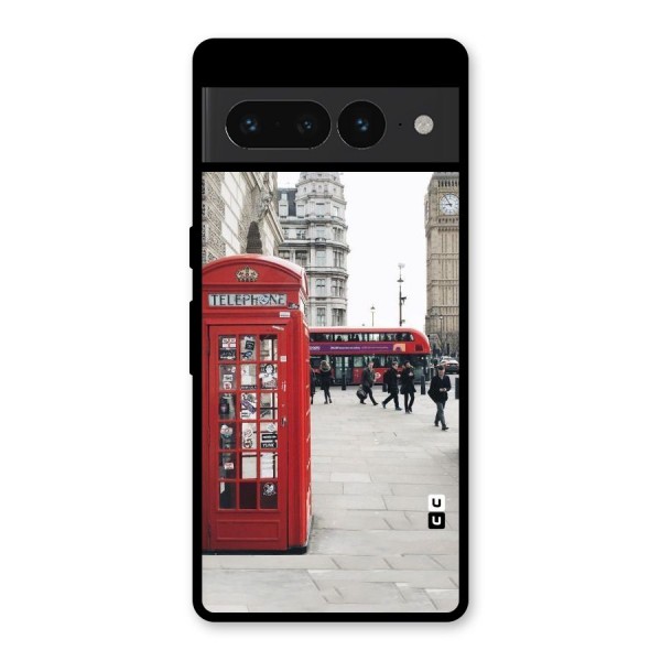 Red City Glass Back Case for Google Pixel 7 Pro