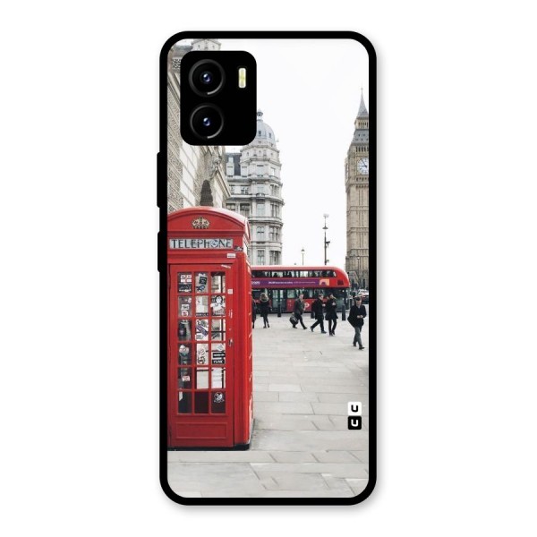 Red City Glass Back Case for Vivo Y15s