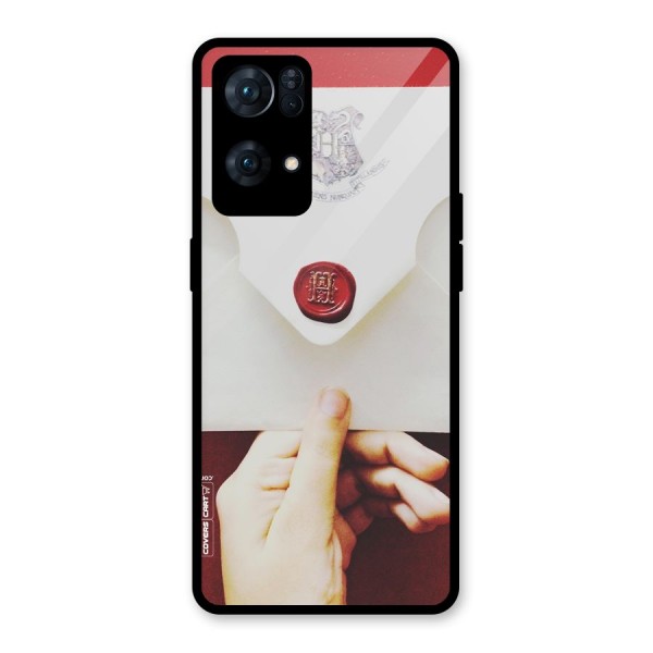 Red Envelope Glass Back Case for Oppo Reno7 Pro 5G