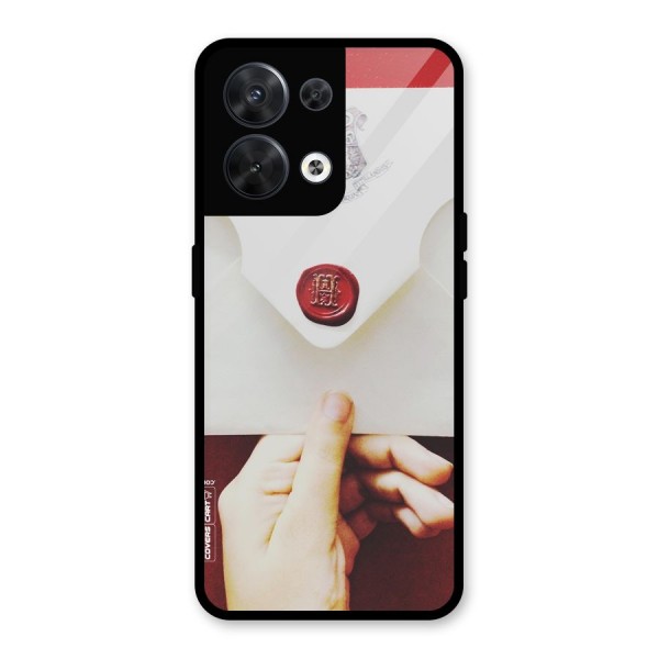 Red Envelope Glass Back Case for Oppo Reno8 5G