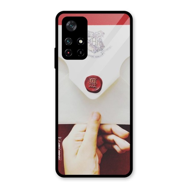 Red Envelope Glass Back Case for Poco M4 Pro 5G