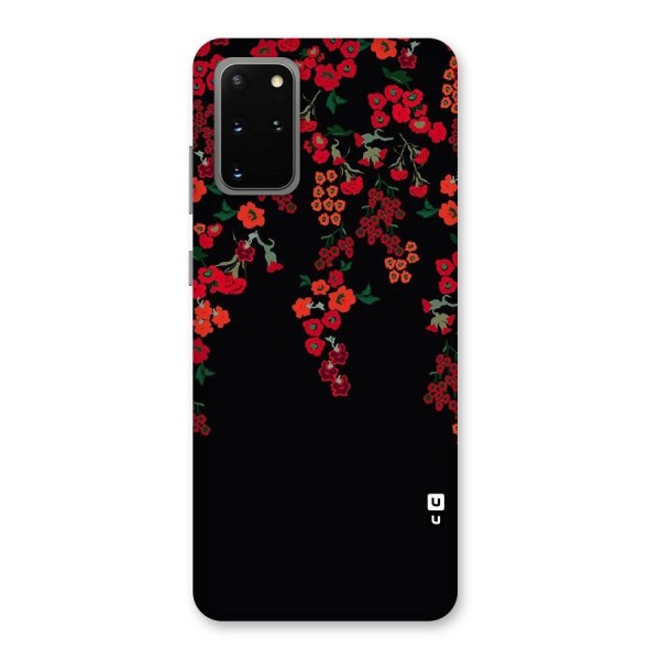 Red Floral Pattern Back Case for Galaxy S20 Plus