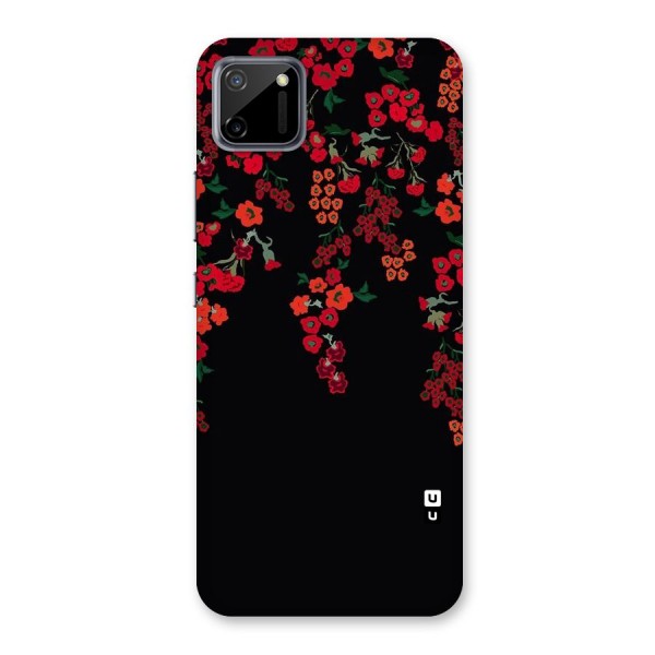 Red Floral Pattern Back Case for Realme C11