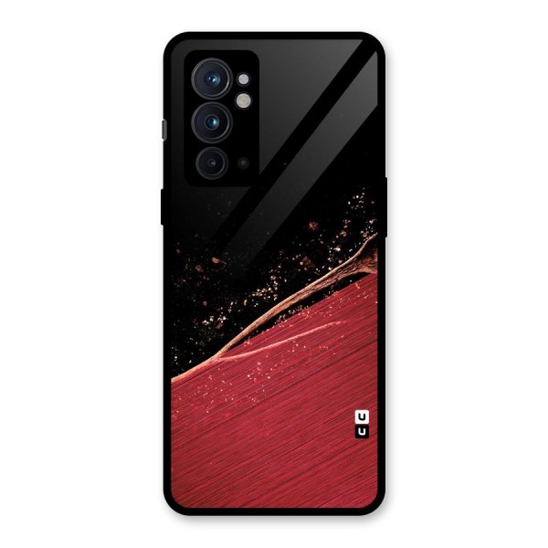 Red Flow Drops Glass Back Case for OnePlus 9RT 5G